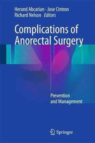 Cover image for Complications of Anorectal Surgery: Prevention and Management