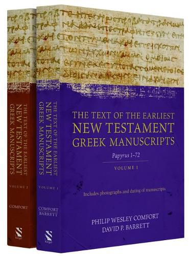 Cover image for The Text of the Earliest New Testament Greek Manuscripts, 2 Volume Set