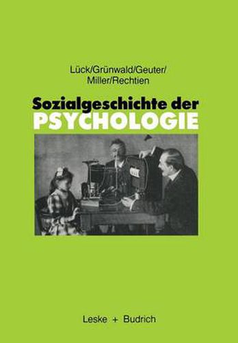 Cover image for Sozialgeschichte der Psychologie: Eine Einfuhrung