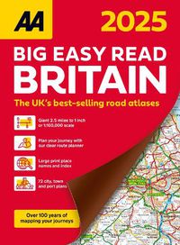 Cover image for AA Big Easy Read Atlas Britain 2025 2025
