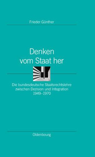 Cover image for Denken Vom Staat Her