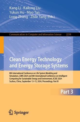 Cover image for Clean Energy Technology and Energy Storage Systems