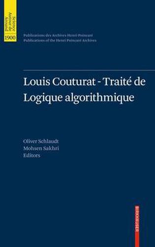 Cover image for Louis Couturat -Traite de Logique Algorithmique