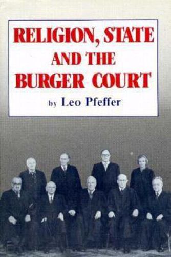 Cover image for Religion, State and the Burger Court