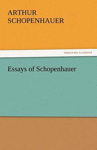 Cover image for Essays of Schopenhauer