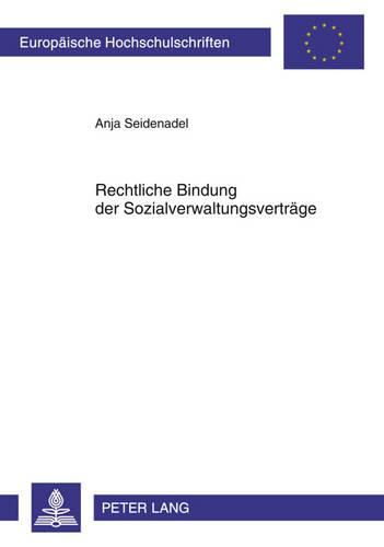 Cover image for Rechtliche Bindung Der Sozialverwaltungsvertraege