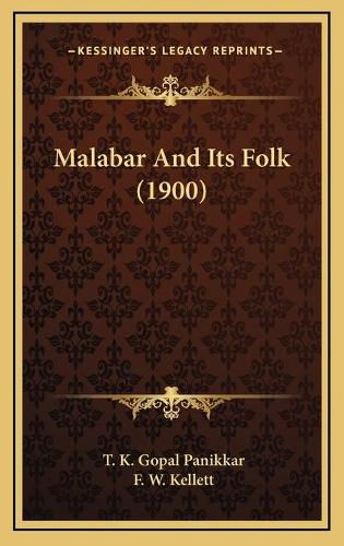 Cover image for Malabar and Its Folk (1900)