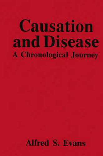 Cover image for Causation and Disease: A Chronological Journey