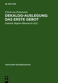 Cover image for Dekalog-Auslegung: Das erste Gebot