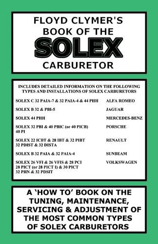 Cover image for Floyd Clymer's Book of the Solex Carburetor