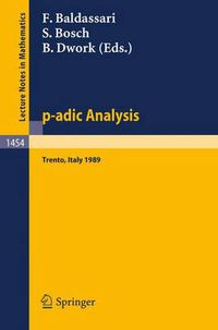 Cover image for P-Adic Analysis: Proceedings