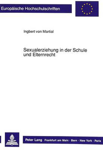 Cover image for Sexualerziehung in Der Schule Und Elternrecht