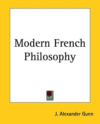 Cover image for Modern French Philosophy