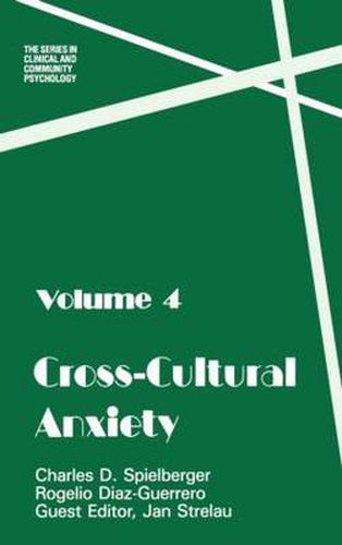 Cover image for Cross-Cultural Anxiety