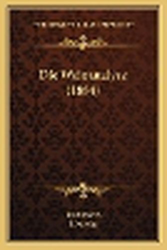 Cover image for Die Weinanalyse (1884)