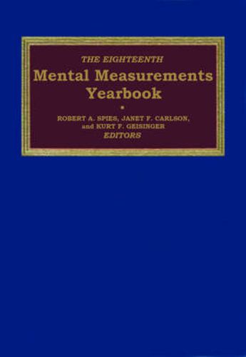 The Eighteenth Mental Measurements Yearbook