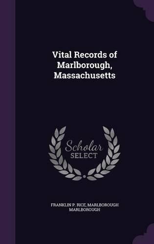 Cover image for Vital Records of Marlborough, Massachusetts
