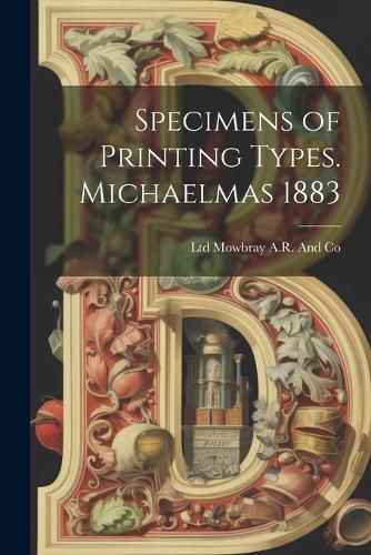 Cover image for Specimens of Printing Types. Michaelmas 1883