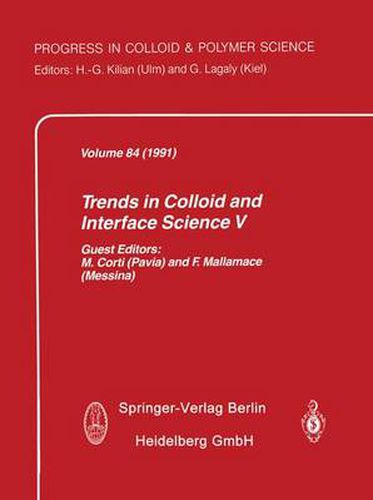 Cover image for Trends in Colloid and Interface Science V