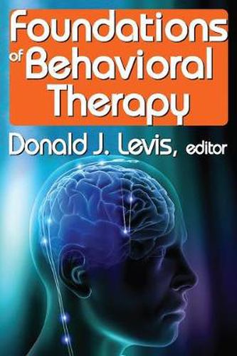 Cover image for Foundations of Behavioral Therapy