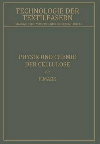 Cover image for Physik Und Chemie Der Cellulose
