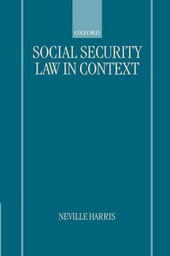 Cover image for Social Security Law in Context