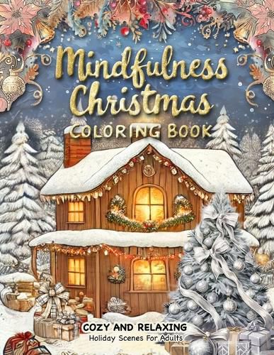 Cover image for Mindfulness Christmas Coloring Book