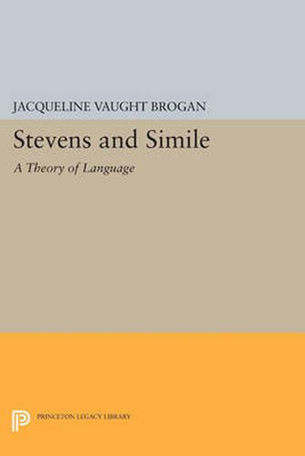 Cover image for Stevens and Simile: A Theory of Language