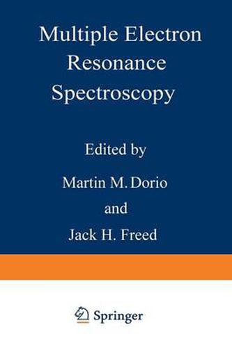 Cover image for Multiple Electron Resonance Spectroscopy