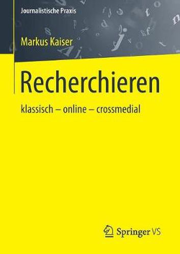 Cover image for Recherchieren: Klassisch - Online - Crossmedial