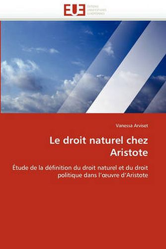Cover image for Le Droit Naturel Chez Aristote