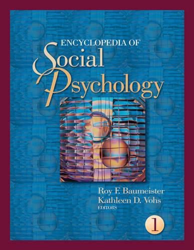 Cover image for Encyclopedia of Social Psychology