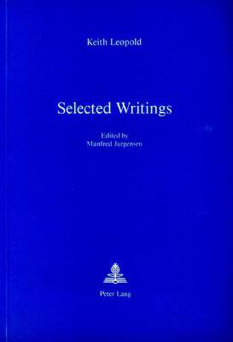 Selected Writings: Edited by Manfred Jurgensen