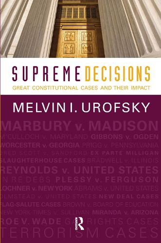 Cover image for Supreme Decisions, Combined Volume: Great Constitutional Cases and Their Impact