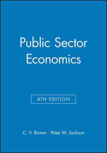 Cover image for Public Sector Economics