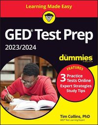 Cover image for GED Test Prep 2023/2024 For Dummies with Online Pr actice