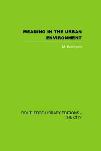 Cover image for Meaning in the Urban Environment