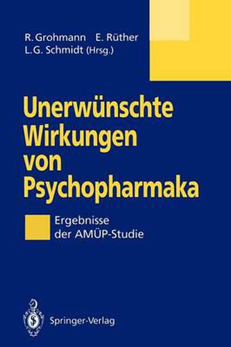 Cover image for Unerwunschte Wirkungen von Psychopharmaka: Ergebnisse der AMUEP-Studie