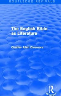 Cover image for The English Bible as Literature