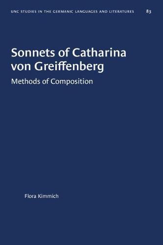 Cover image for Sonnets of Catharina von Greiffenberg: Methods of Composition