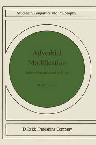 Cover image for Adverbial Modification: Interval Semantics and Its Rivals