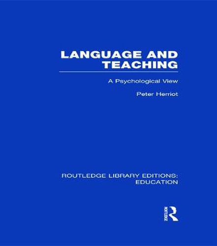 Cover image for Routledge Library Editions: Education Mini-Set I Language & Literacy 9 vol set