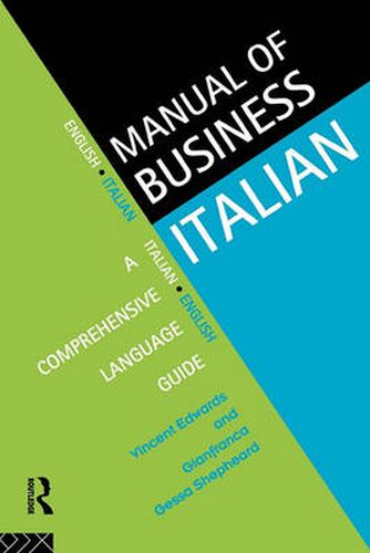 Cover image for Manual of Business Italian: A Comprehensive Language Guide