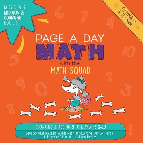 Cover image for Page A Day Math Addition & Counting Book 9: Adding 9 to the Numbers 0-10