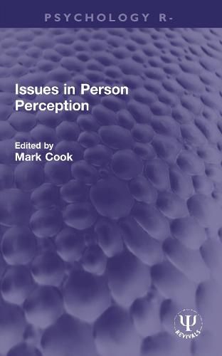 Cover image for Issues in Person Perception
