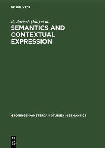 Cover image for Semantics and Contextual Expression