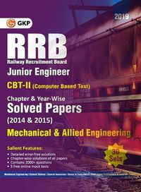 Cover image for Rrb 2019 - Junior Engineer CBT II 30 Sets Chapter-Wise & Year-Wise Solved Papers (2014 & 2015) - Mechanical & Allied Engineering