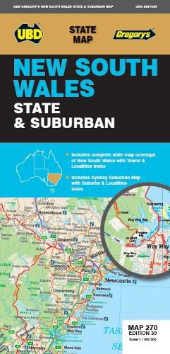 New South Wales State & Suburban Map 270 30th