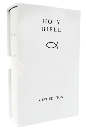 Cover image for HOLY BIBLE: King James Version (KJV) White Compact Gift Edition