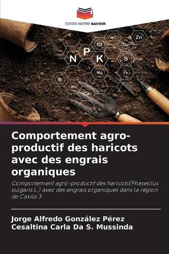 Cover image for Comportement agro-productif des haricots avec des engrais organiques